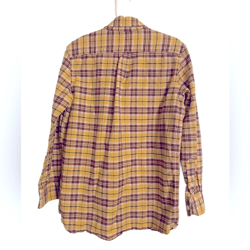 GAP Plaid Button Down Shirt Youth Size S 6/7